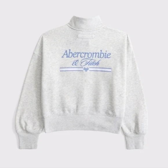 Abercrombie Kid's Quarter-Zip Sweatshirt 11/12 - Picture 1 of 7